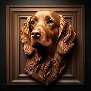 3D model Picardy Spaniel dog (STL)